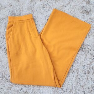 House of Harlow 1960 x REVOLVE Wide Leg Embossed Chevron Yellow Pants Size Small